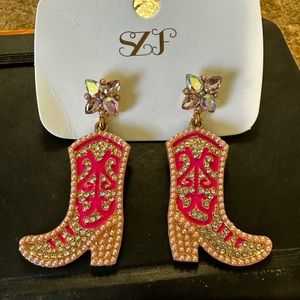 Cowgirl boots earrings I bought two by mistake